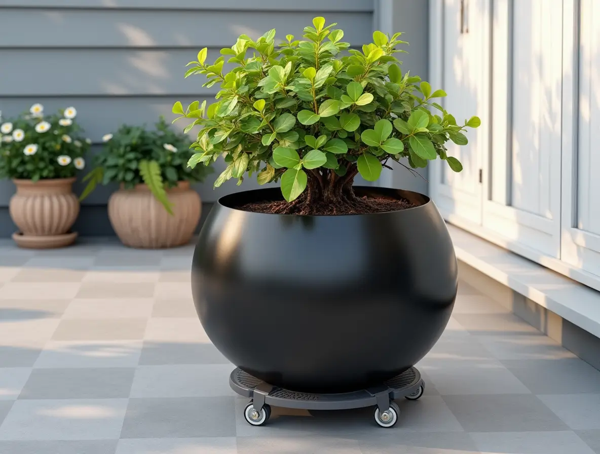 Plant Stand with Wheels
